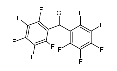 Bis(pentafluorophenyl)chloromethane Structure