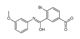 2-bromo-N-(3-methoxyphenyl)-5-nitrobenzamide结构式