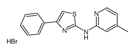 N-(4-methylpyridin-2-yl)-4-phenyl-1,3-thiazol-2-amine,hydrobromide Structure