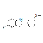 5-氟-2-(3-甲氧基苯基)吲哚啉结构式