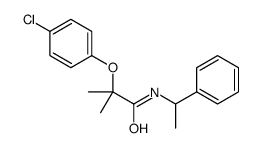 2-(4-chlorophenoxy)-2-methyl-N-(1-phenylethyl)propanamide结构式