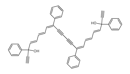 3,9,14,20-Tetraphenyl-docosahexaen-4,6,8,14,16,18-tetrain-1,10,12,21-diol-(3,20)结构式