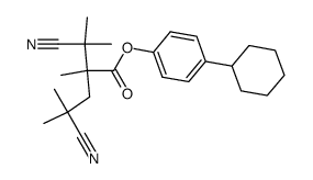 4-Cyclohexylphenyl-<4-cyano-2-(2-cyan-2-propyl)-2,4-dimethyl>valerianat Structure