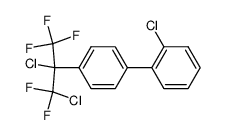 2-Chloro-4'-(1,2-dichloro-2,2-difluoro-1-trifluoromethyl-ethyl)-biphenyl结构式