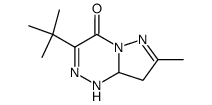 3-tert-butyl-7-methyl-8,8a-dihydro-1H-pyrazolo[5,1-c][1,2,4]triazin-4-one结构式