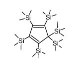 Hexakis-(trimethylsilyl)-cyclopentadien结构式