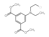 1,3-Benzenedicarboxylicacid, 5-[(2-chloroethyl)ethylamino]-, 1,3-dimethyl ester结构式