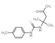 Thiourea,N-(1,1-dimethyl-3-oxobutyl)-N'-(4-methylphenyl)-结构式