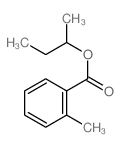 Benzoic acid,2-methyl-, 1-methylpropyl ester Structure