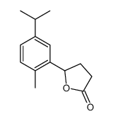 5-(2-methyl-5-propan-2-ylphenyl)oxolan-2-one Structure