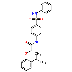 2-(2-Isopropylphenoxy)-N-[4-(phenylsulfamoyl)phenyl]acetamide Structure