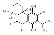 9(1H)-Phenanthrenone,2,3,4,4a-tetrahydro-5,6,- 8,10-tetrahydroxy-1,1,4a-trimethyl-7-(1- methylethyl)-,(4aR)- Structure