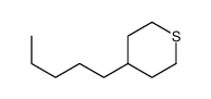 4-pentylthiane结构式