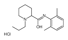 N-(2,6-二甲基苯基)-1-丙基哌啶-2-甲酰胺盐酸盐结构式