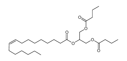 (Z)-2-(hexadec-9-enoyloxy)propane-1,3-diyl dibutyrate结构式