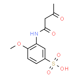 Acetoacetic-2-methoxy-5-sulfonicacidanilide结构式