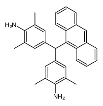 4-[(4-amino-3,5-dimethylphenyl)-anthracen-9-ylmethyl]-2,6-dimethylaniline结构式