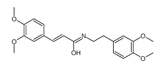 N-(2-(3,4-dimethoxyphenyl)ethyl)-3,4-dimethoxycinnamic acid amide structure