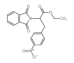 2H-Isoindole-2-aceticacid, 1,3-dihydro-a-[(4-nitrophenyl)methyl]-1,3-dioxo-, ethyl ester结构式