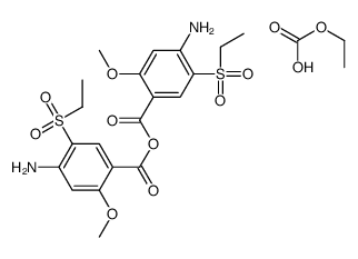 (4-amino-5-ethylsulfonyl-2-methoxybenzoyl) 4-amino-5-ethylsulfonyl-2-methoxybenzoate,ethyl hydrogen carbonate结构式