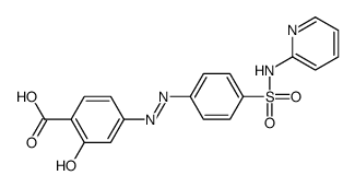 2-hydroxy-4-[[4-(pyridin-2-ylsulfamoyl)phenyl]diazenyl]benzoic acid Structure