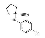 1-[(4-bromophenyl)amino]cyclopentane-1-carbonitrile Structure