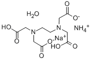 N,N’-1,2-乙烷二基双[N-(羧甲基)]甘氨酸铵盐结构式