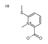 1-methyl-6-methylsulfanylpyridin-1-ium-2-carboxylic acid,iodide Structure