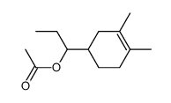 4-(1-acetoxy-propyl)-1,2-dimethyl-cyclohexene结构式