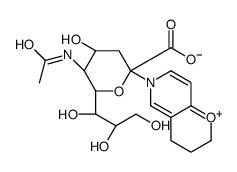 (2R,4S,5R,6R)-5-acetamido-2-(3,4-dihydro-2H-pyrano[3,2-c]pyridin-6-ium-6-yl)-4-hydroxy-6-[(1R,2R)-1,2,3-trihydroxypropyl]oxane-2-carboxylate Structure