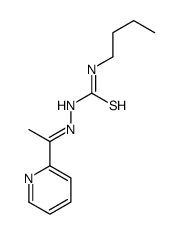 1-butyl-3-[(E)-1-pyridin-2-ylethylideneamino]thiourea结构式