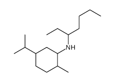 N-heptan-3-yl-2-methyl-5-propan-2-ylcyclohexan-1-amine结构式