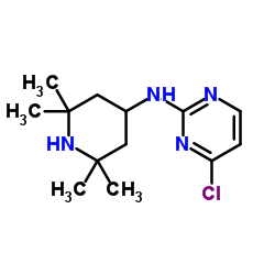 4-Chloro-N-(2,2,6,6-tetramethyl-4-piperidinyl)-2-pyrimidinamine结构式