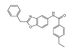 N-(2-benzyl-1,3-benzoxazol-5-yl)-4-ethylbenzamide Structure