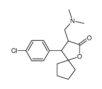 4-(4-chlorophenyl)-3-[(dimethylamino)methyl]-1-oxaspiro[4.4]nonan-2-one Structure