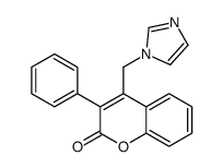 4-(imidazol-1-ylmethyl)-3-phenylchromen-2-one Structure