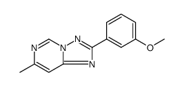 [1,2,4]TRIAZOLO[1,5-C]PYRIMIDINE, 2-(3-METHOXYPHENYL)-7-METHYL-结构式