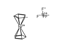 (η-cyclopentadienyl)(η-cyclopentadiene)nickel tetrafluoroborate Structure