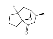 4-exo-1,5-epoxy-4-methylbicyclo[5.3.0]decan-2-one Structure