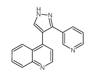 4-[3-(PYRIDIN-3-YL)-(1H)-PYRAZOL-4-YL]QUINOLINE结构式