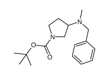 tert-butyl 3-(benzyl(methyl)amino)pyrrolidine-1-carboxylate Structure