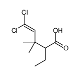 5,5-dichloro-2-ethyl-3,3-dimethylpent-4-enoic acid Structure