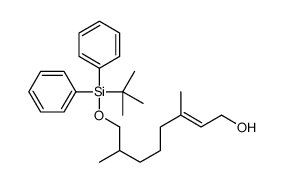 8-[tert-butyl(diphenyl)silyl]oxy-3,7-dimethyloct-2-en-1-ol Structure