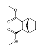 (1R,2R,3R,4S)-3-Methylselanylcarbonyl-bicyclo[2.2.1]heptane-2-carboxylic acid methyl ester结构式