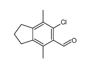 6-chloro-4,7-dimethyl-2,3-dihydro-1H-indene-5-carbaldehyde Structure