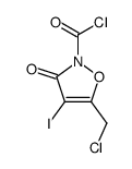 5-(chloromethyl)-4-iodo-3-oxo-1,2-oxazole-2-carbonyl chloride Structure