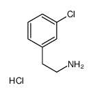 2-(3-Chlorophenyl)ethanamine hydrochloride (1:1) Structure