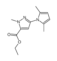 5-carbethoxy-3-(2,5-dimethylpyrrolyl)-1-methylpyrazole结构式