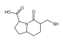 5-oxo-6-(sulfanylmethyl)-2,3,6,7,8,8a-hexahydro-1H-indolizine-3-carboxylic acid结构式