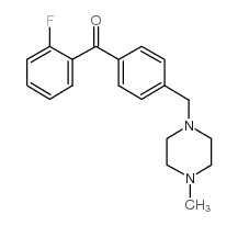 2-FLUORO-4'-(4-METHYLPIPERAZINOMETHYL) BENZOPHENONE结构式